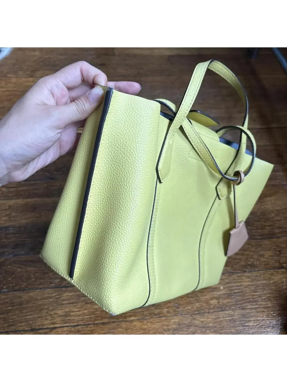 Tory Burch Women's Yellow and Green Bag